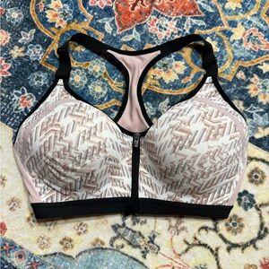 271 Victorias Secret Knockout Pink and Black High Support Sports Bra 34DD